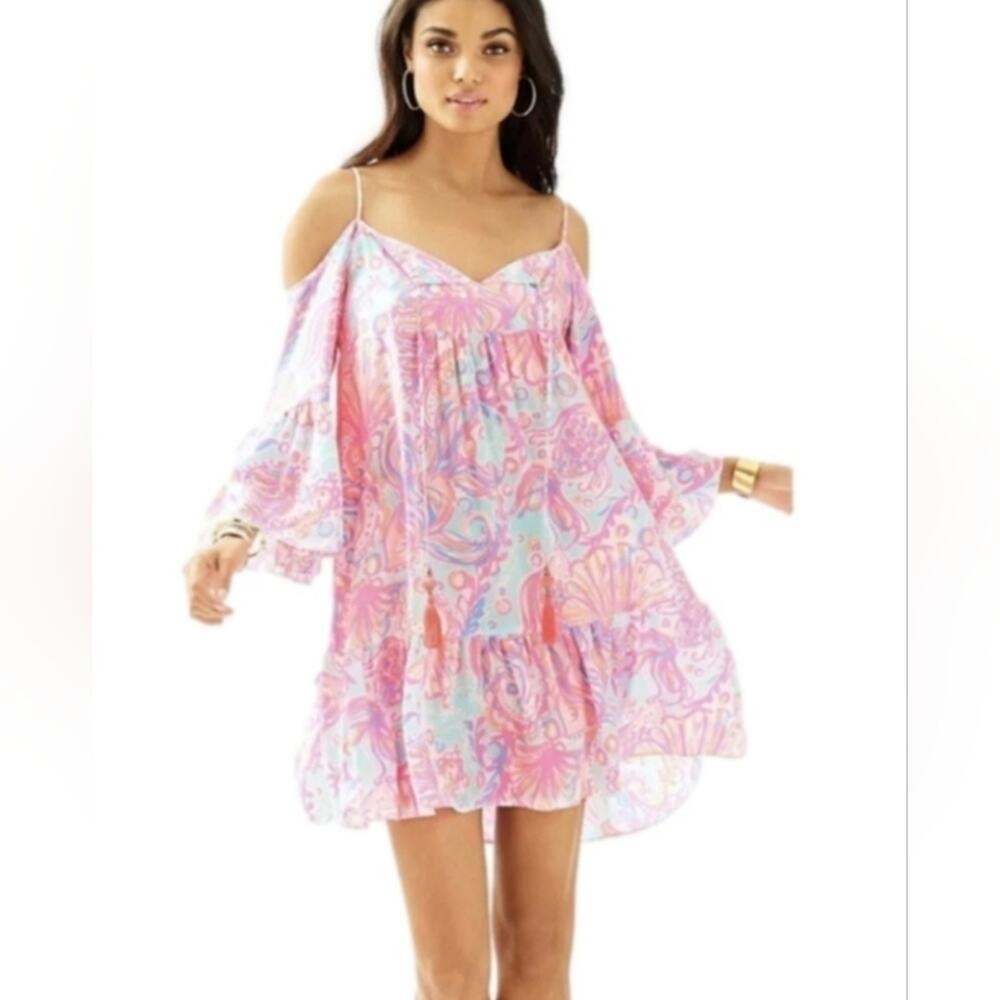 Lilly Pulitzer Alanna Dress – Too Much Bubbly Print Size XXS Flowy